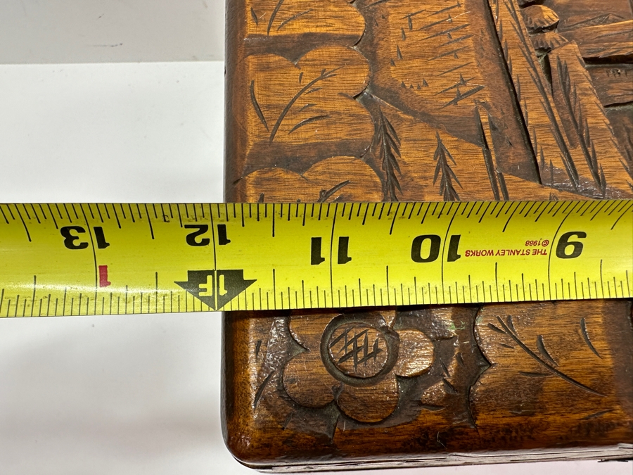 Vintage Hand Carved Chinese Box 12'W X 7.5'D X 7.25'H [Photo 8]