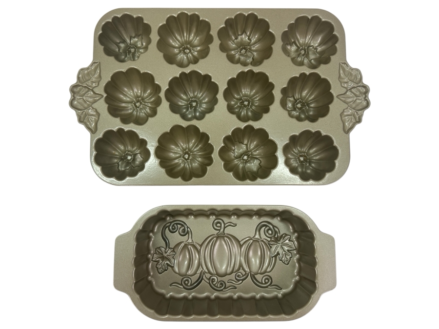 Set of (2) Vintage Nordic Ware Baking Molds 16' W