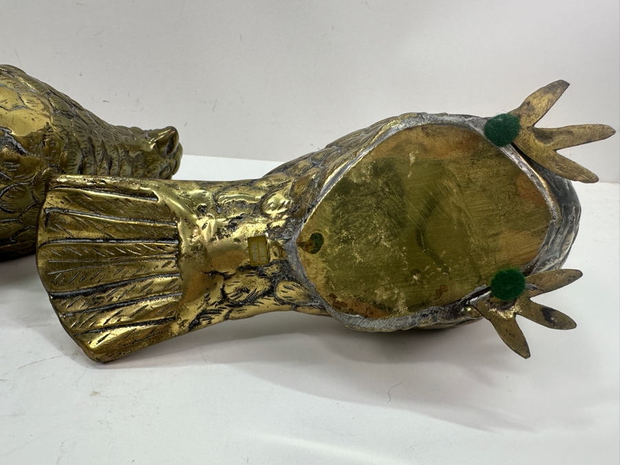 Pair of Vintage Japanese Brass Cockatiel Birds 9.5W X 7.5H [Photo 5]