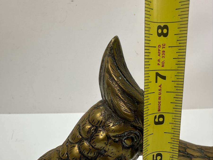 Pair of Vintage Japanese Brass Cockatiel Birds 9.5W X 7.5H [Photo 8]