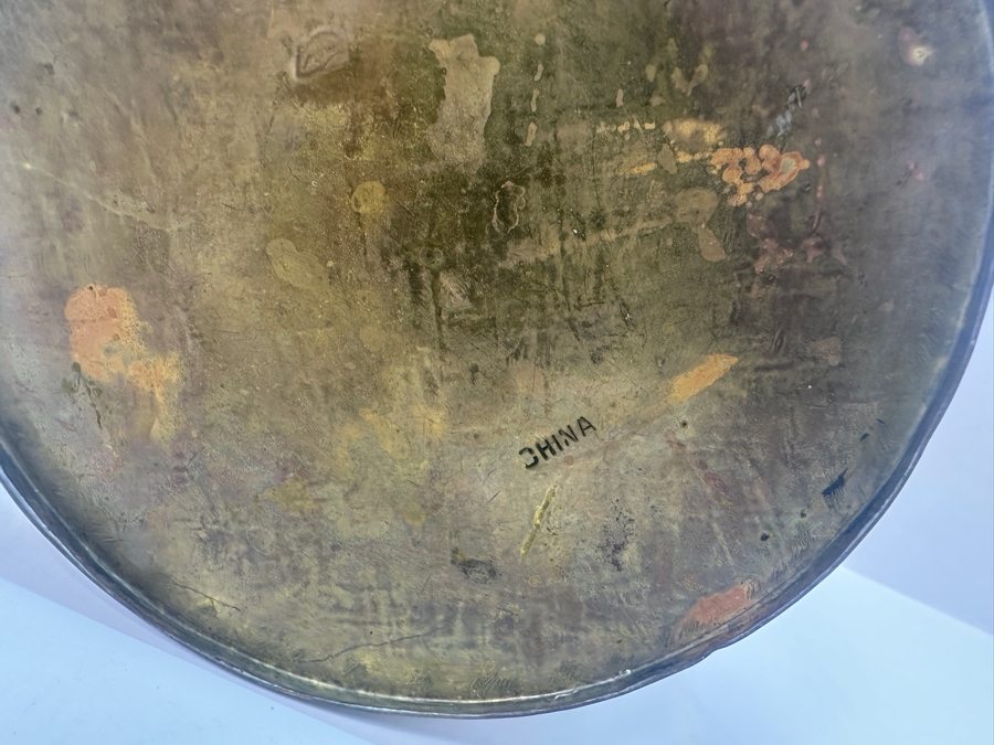 Vintage Chinese Brass Teapot With Dragon Design 6' x 6' [Photo 11]