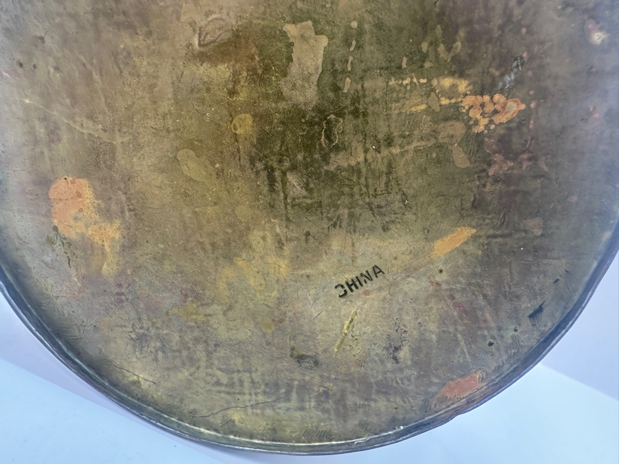 Vintage Chinese Brass Teapot With Dragon Design 6' x 6' [Photo 10]