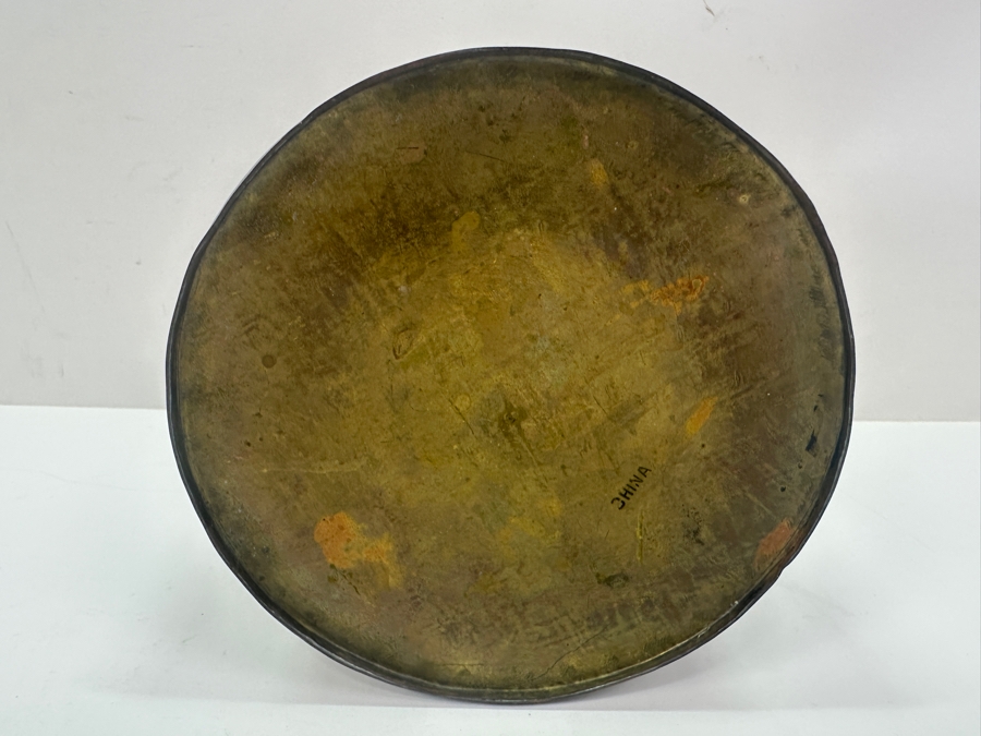 Vintage Chinese Brass Teapot With Dragon Design 6' x 6' [Photo 9]