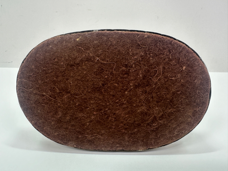 Vintage Hand Painted Porcelian Figurine On Brass Base 6W X 6.5H [Photo 6]