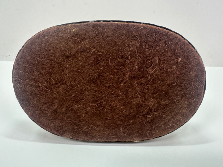 Vintage Hand Painted Porcelian Figurine On Brass Base 6W X 6.5H [Photo 5]