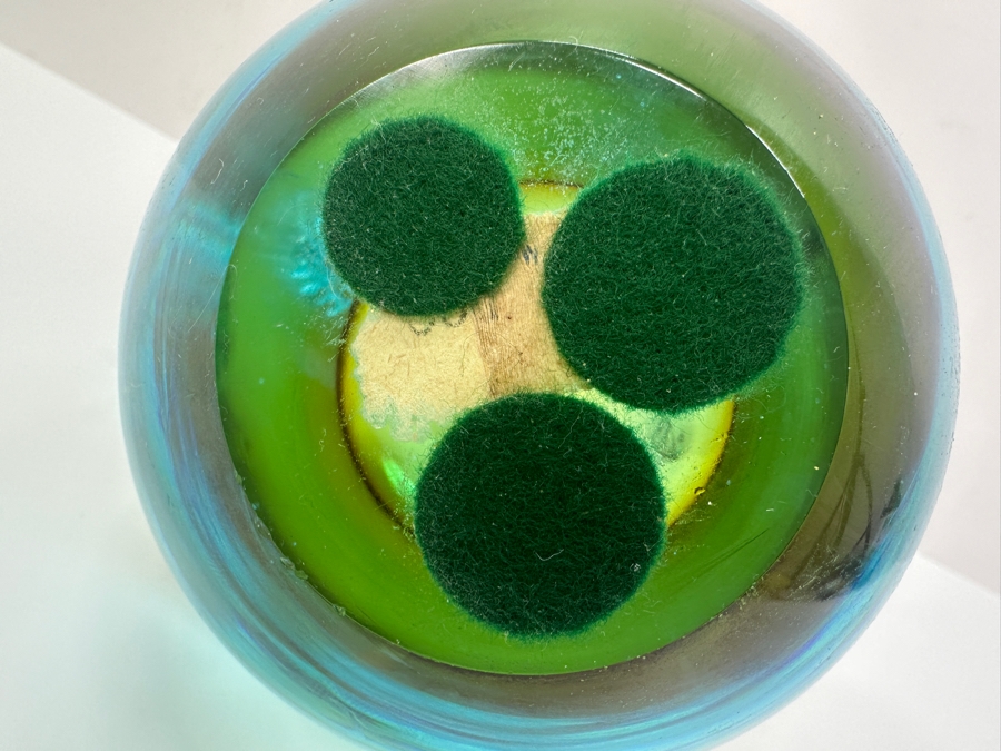 Vintage Murano Glass Sommerso Art Pear Bookend 6.5' H [Photo 5]