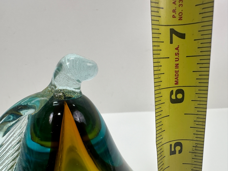 Vintage Murano Glass Sommerso Art Pear Bookend 6.5' H [Photo 6]
