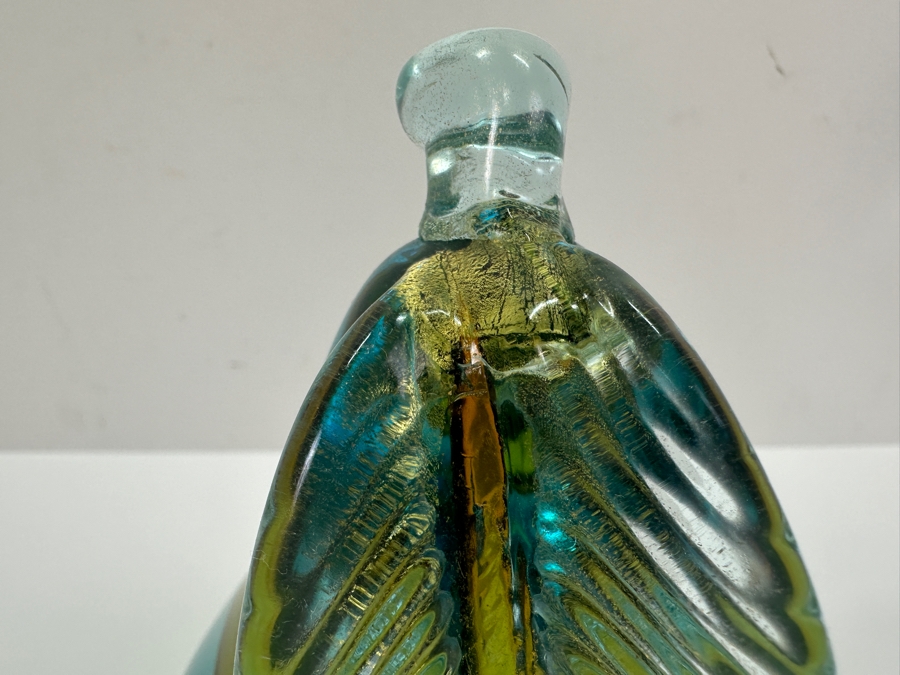 Vintage Murano Glass Sommerso Art Pear Bookend 6.5' H [Photo 3]