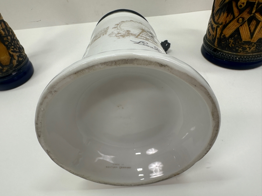 (5) Vintage German Beer Steins: Kaiser, Gerz, One Limited Edition Stein & More 6'H To 9.5'H [Photo 14]