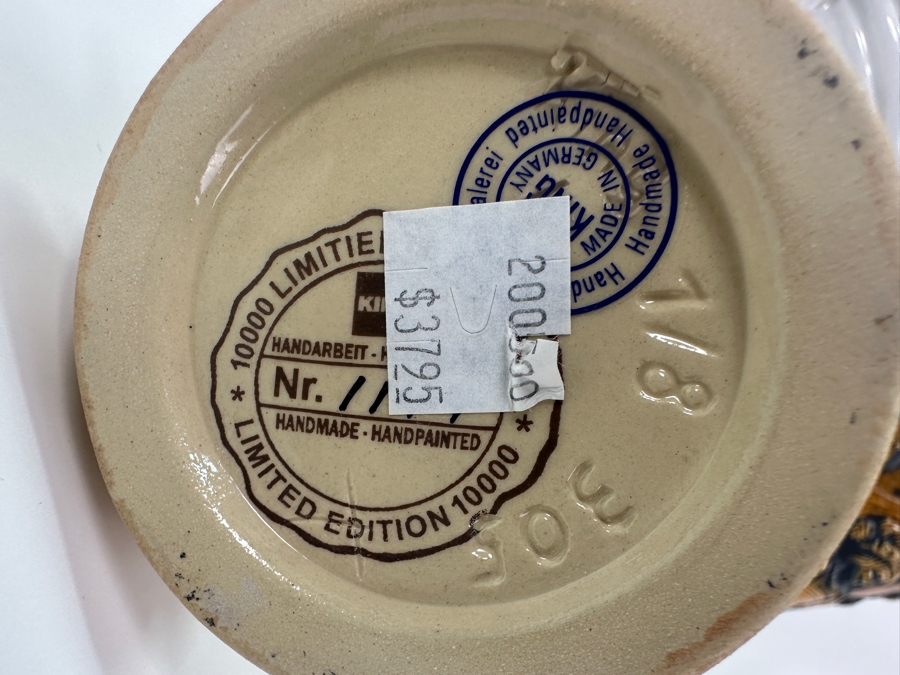 (5) Vintage German Beer Steins: Kaiser, Gerz, One Limited Edition Stein & More 6'H To 9.5'H [Photo 19]