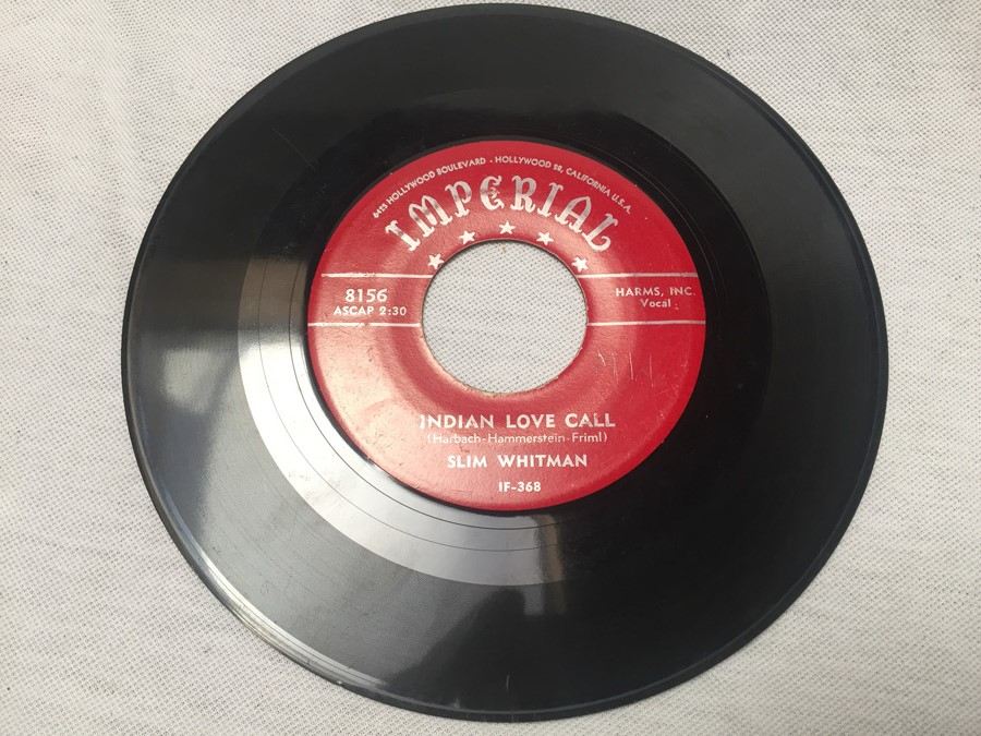 45 Vinyl Record Imperial Slim Whitman 8156 China Doll / Indian Love Call [Photo 3]