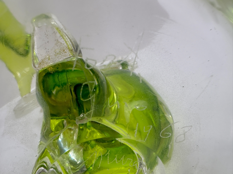 Vintage 1968 Pair Of Signed Gino Fort Murano Glass Sculptures Of A Man And Woman 12'H [Photo 13]