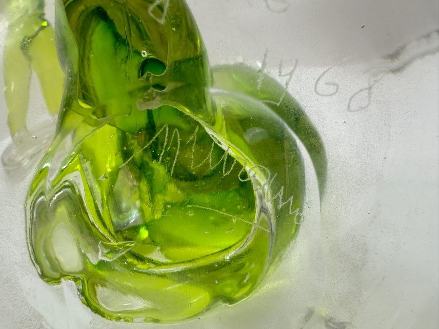 Vintage 1968 Pair Of Signed Gino Fort Murano Glass Sculptures Of A Man And Woman 12'H [Photo 14]