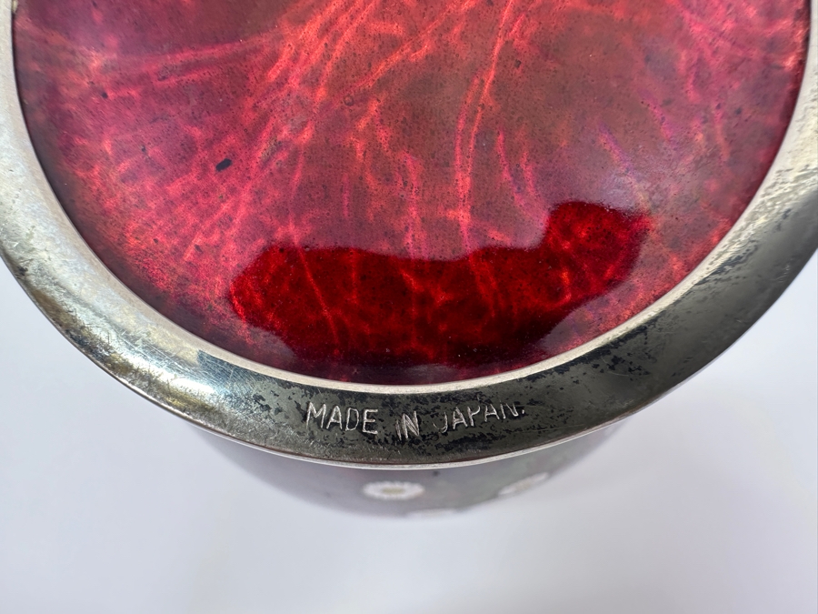 Vintage Japanese Cloisonne Vase 7.5' H [Photo 8]