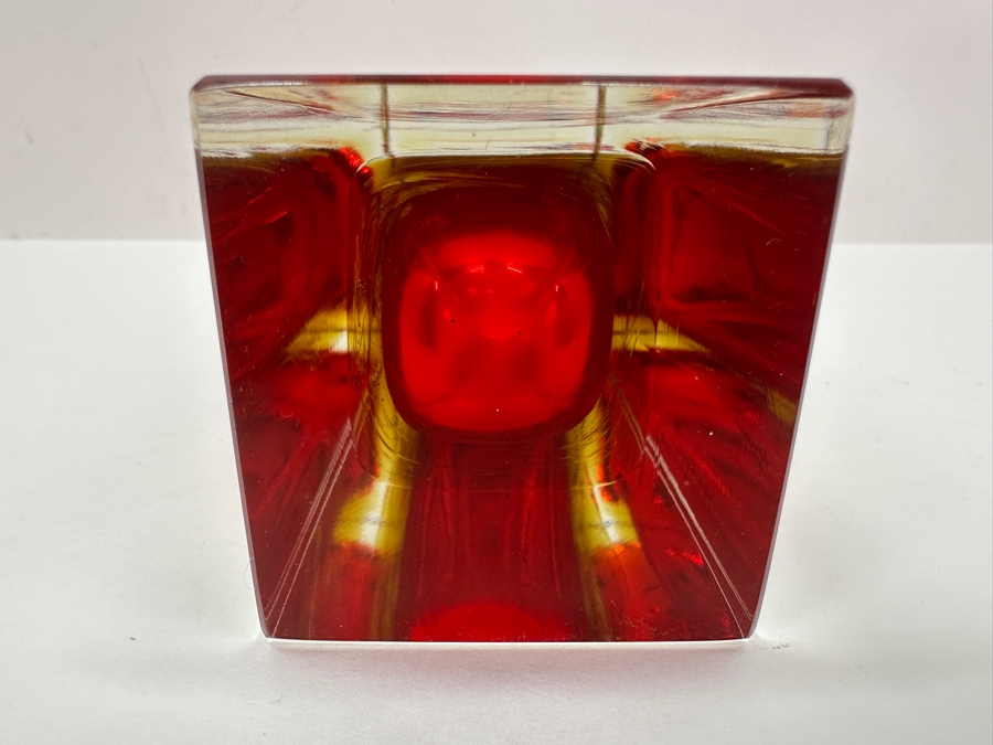 Flavio Poli Sommerso Glass Murano Vase 8'H [Photo 6]
