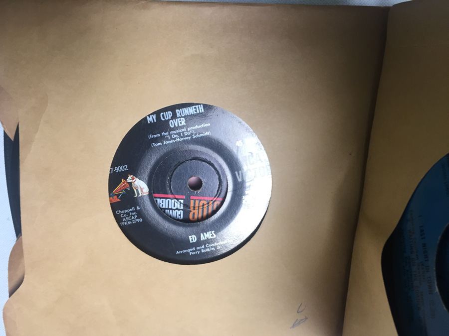 Retro Pink Tune Tote with 45's Vinyl Records [Photo 15]