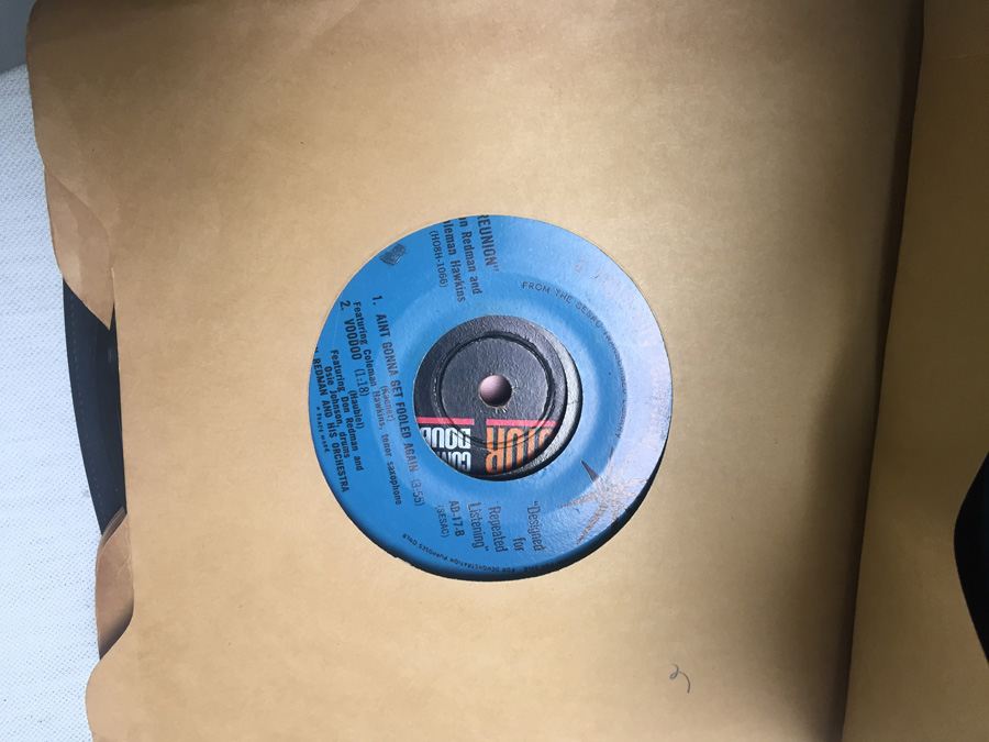 Retro Pink Tune Tote with 45's Vinyl Records [Photo 14]