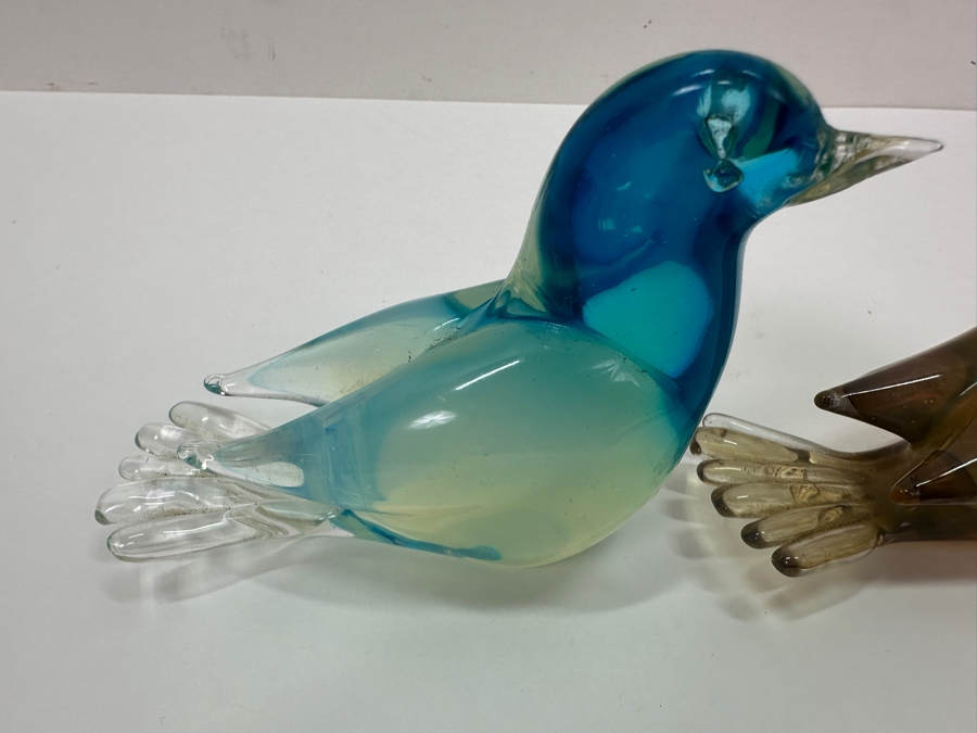 (3) Murano Glass Bird Figurines 4'W & 3.5'W [Photo 4]
