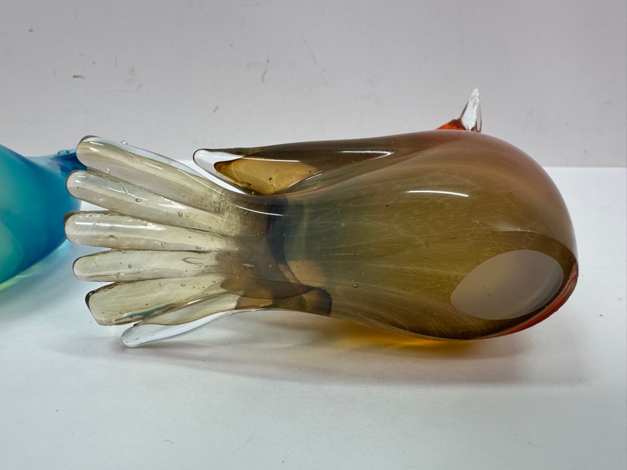 (3) Murano Glass Bird Figurines 4'W & 3.5'W [Photo 7]