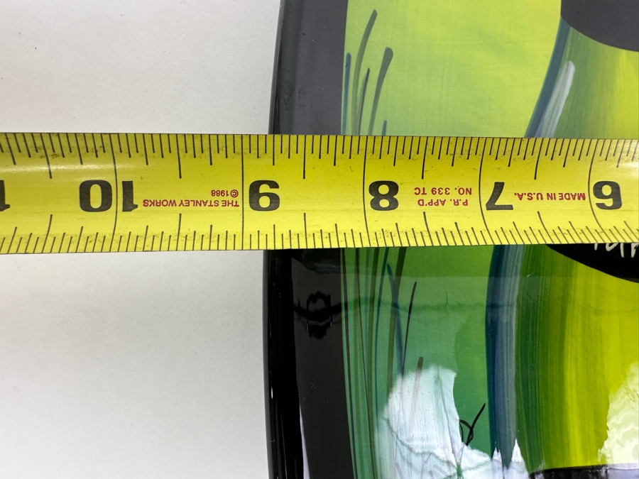 Pair Of Hand Painted Naylor Art Oval 'Wine' Platters Chardonnay & Pino Noir Made In White Salmon, WA 9W X 20.5L [Photo 12]