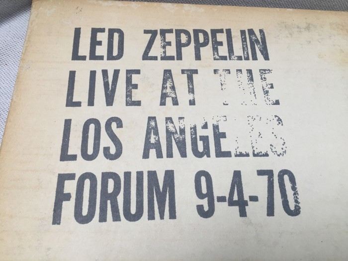 Vinyl Record 33 Led Zepplin Live at the Los Angeles Forum 9-4-1970 70-007 Rubber Dubber Records 2-Record Set [Photo 4]