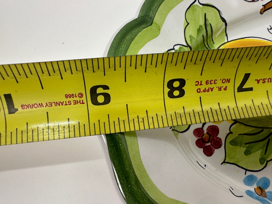 Small Hand Painted Italian 9'W Dish With Matching 5.5'H Pitcher [Photo 8]