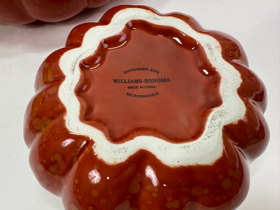 (5) Williams-Sonoma Lidded Bowls Pumpkin, Squash, Gourd [Photo 8]