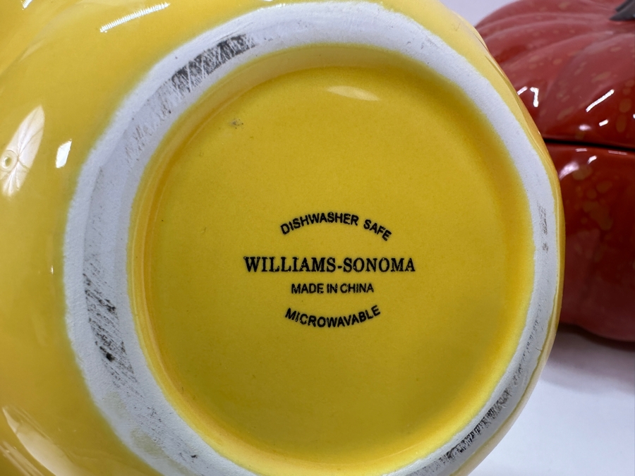(5) Williams-Sonoma Lidded Bowls Pumpkin, Squash, Gourd [Photo 10]