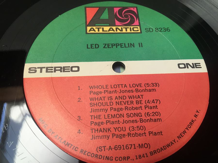 Vinyl Record 33 Led Zeppelin II SD 8236 [Photo 11]