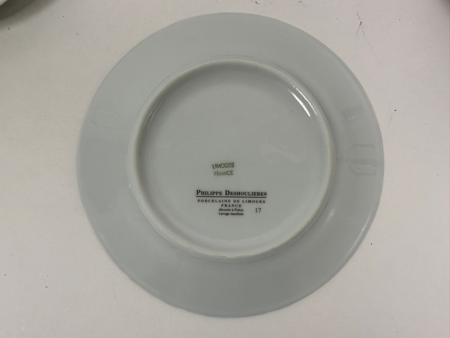 (6) Limoges France Philippe Deshoulieres 5.75' Porcelain Cocktail Plates [Photo 3]