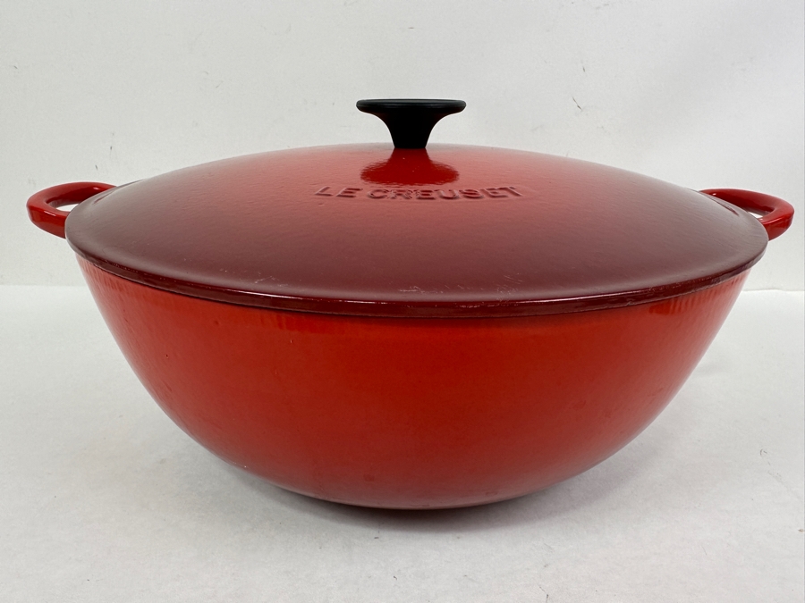 Le Creuset Round Cast Iron Soup Pot 32 France 15.5' x 6.5'  [Photo 3]