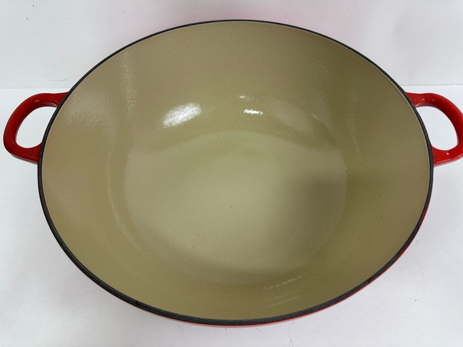 Le Creuset Round Cast Iron Soup Pot 32 France 15.5' x 6.5'  [Photo 5]