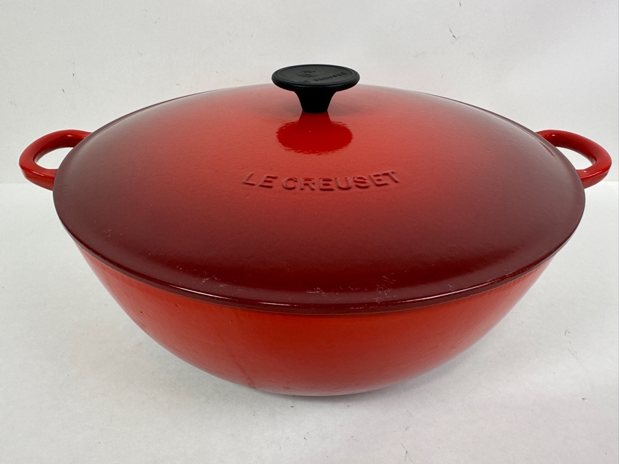 Le Creuset Round Cast Iron Soup Pot 32 France 15.5' x 6.5'  [Photo 2]