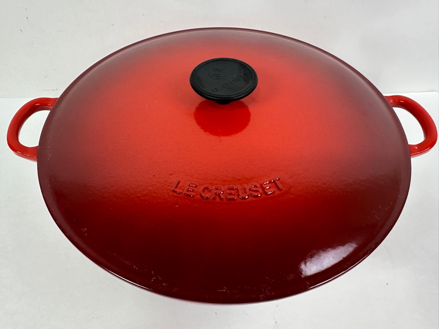 Le Creuset Round Cast Iron Soup Pot 32 France 15.5' x 6.5'  [Photo 4]
