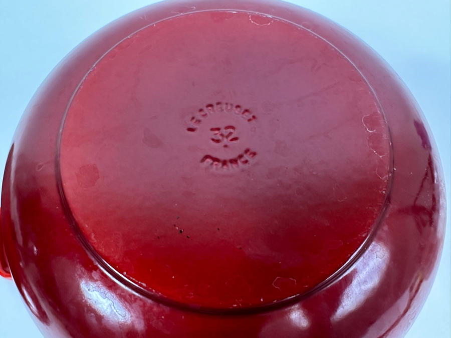 Le Creuset Round Cast Iron Soup Pot 32 France 15.5' x 6.5'  [Photo 8]