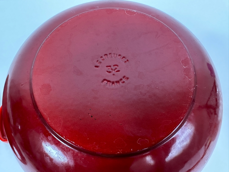 Le Creuset Round Cast Iron Soup Pot 32 France 15.5' x 6.5'  [Photo 9]