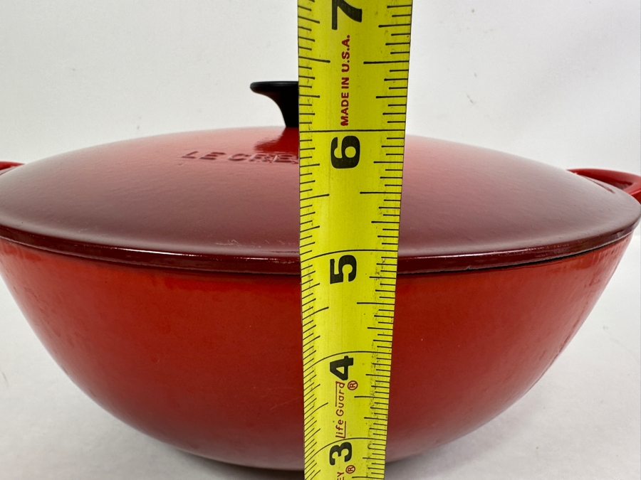 Le Creuset Round Cast Iron Soup Pot 32 France 15.5' x 6.5'  [Photo 10]