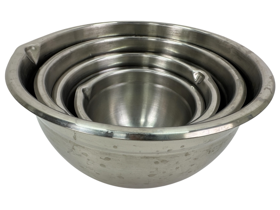 Professional Quality Nesting Stainless Steel Mixing Bowls 12W