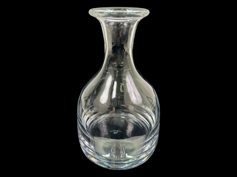 William Yeoward Crystal Glass Classic Carafe Bottle 8.5' H