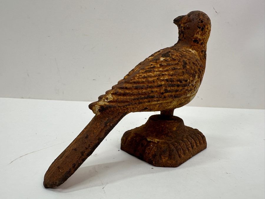 Vintage Cast Iron Bird Door Stop 6W X 5H [Photo 4]