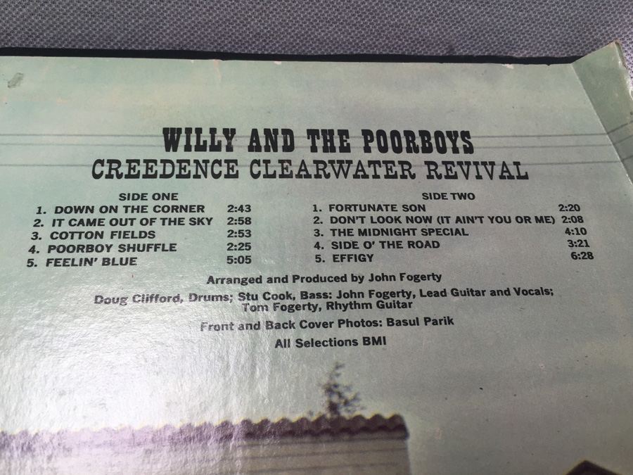 Vinyl Record 33 Fantasy Credence Clearwater Revival CCR Willy and the Poorboys 8397 [Photo 2]