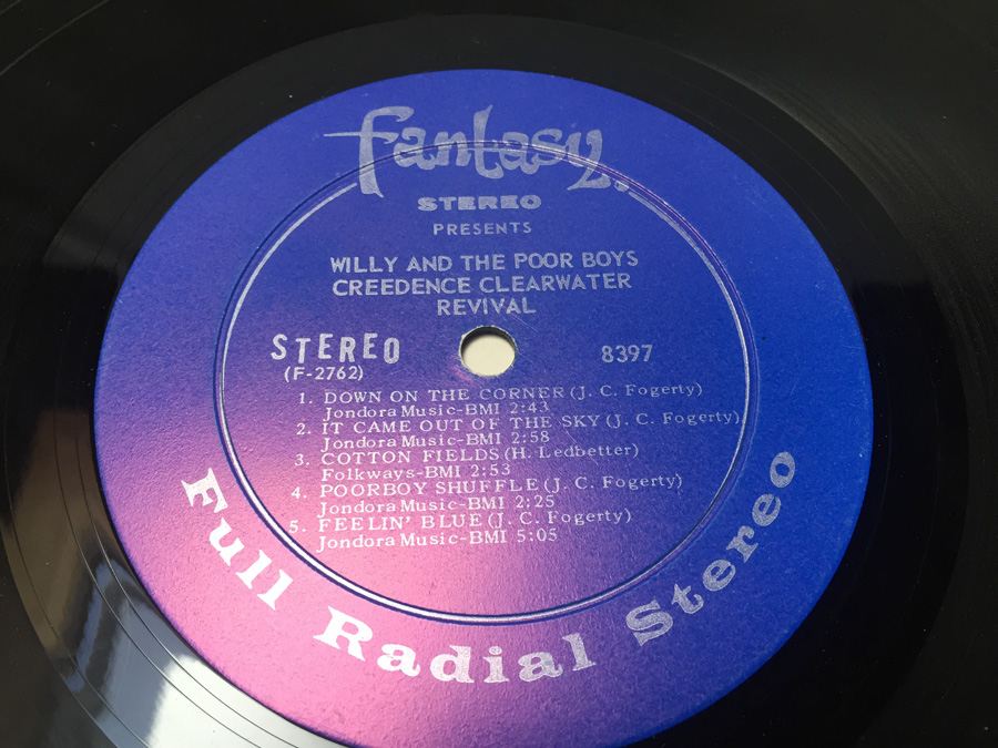 Vinyl Record 33 Fantasy Credence Clearwater Revival CCR Willy and the Poorboys 8397 [Photo 3]