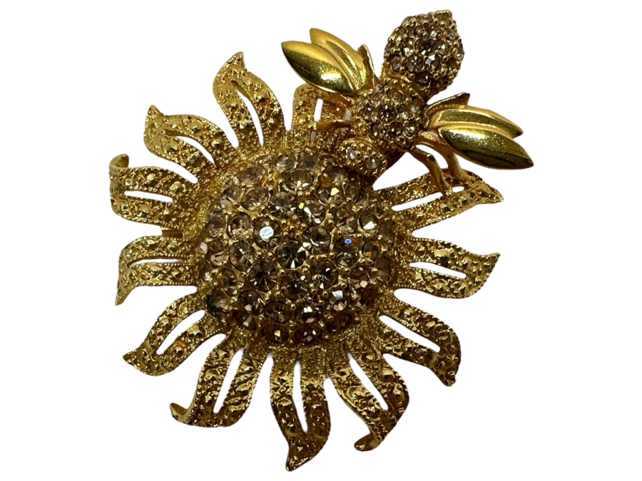 St John Bee & Sunflower Pin Brooch