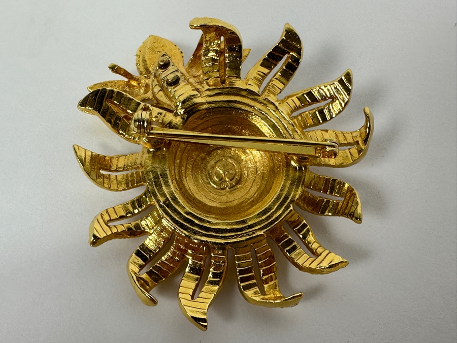 St John Bee & Sunflower Pin Brooch [Photo 4]