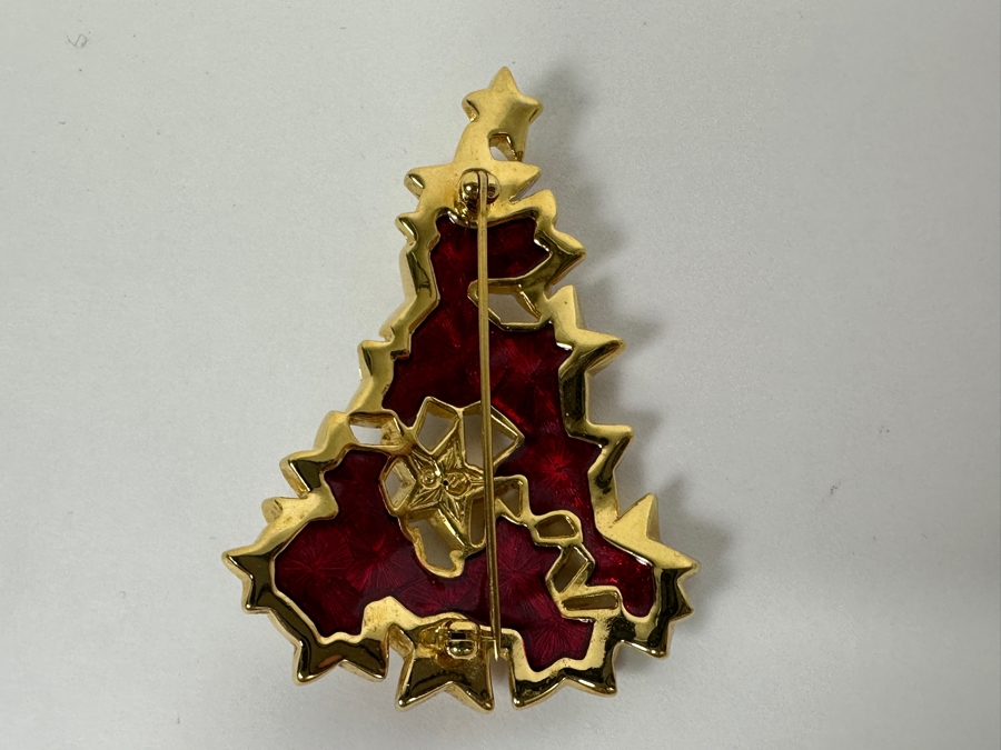 Swarovski Crystal Christmas Tree Pin Brooch [Photo 4]