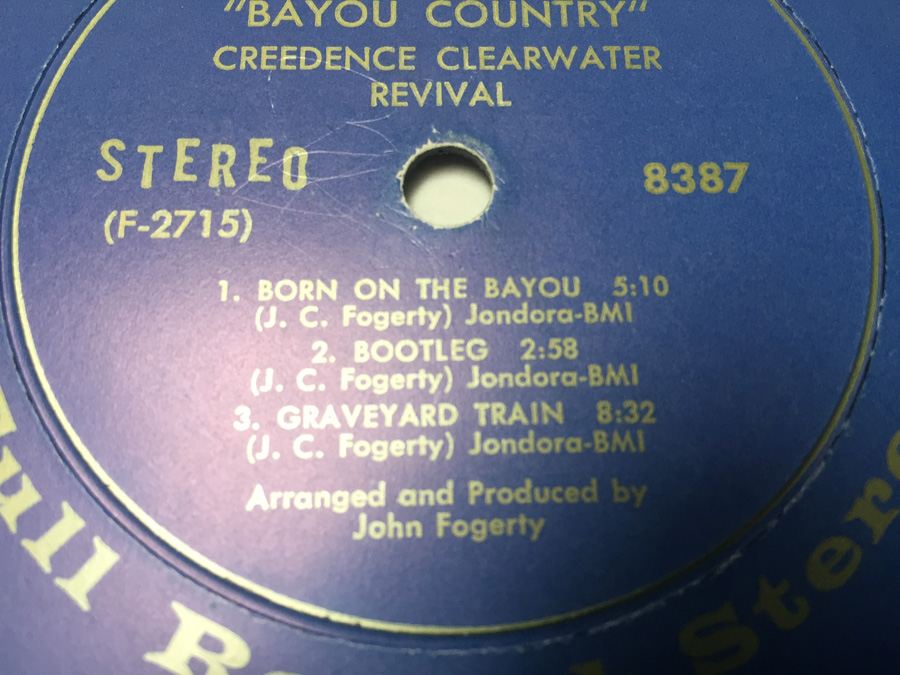 Vinyl Record 33 Fantasy Credence Clearwater Revival CCR Bayou Country 8387 [Photo 7]