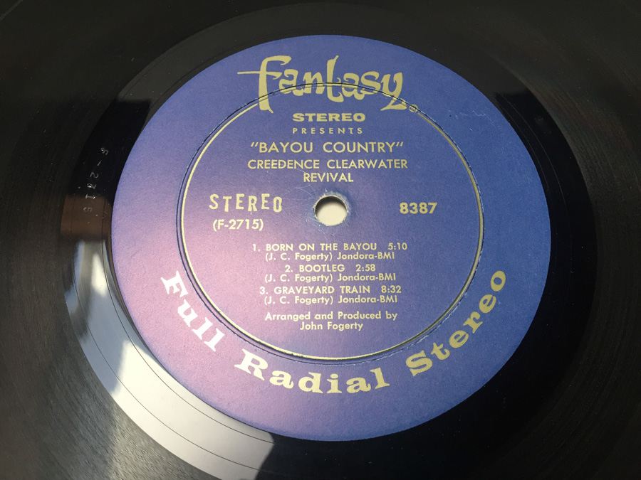 Vinyl Record 33 Fantasy Credence Clearwater Revival CCR Bayou Country 8387 [Photo 3]