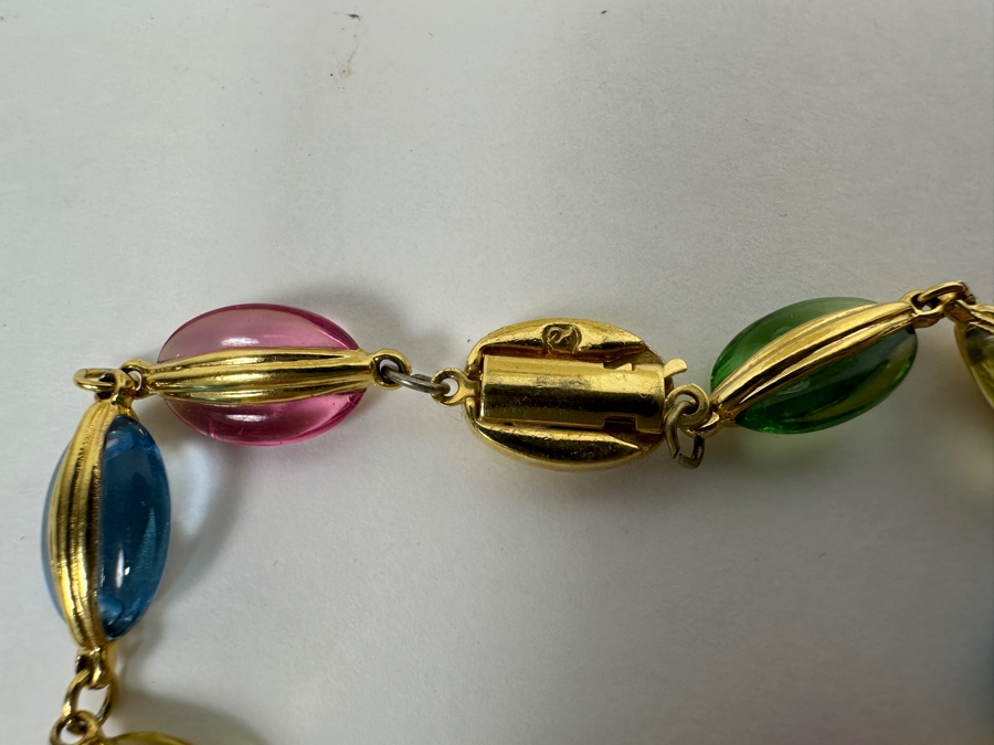 Swarovski Crystal 34' Necklace With Matching Bracelet (See Photos) [Photo 3]