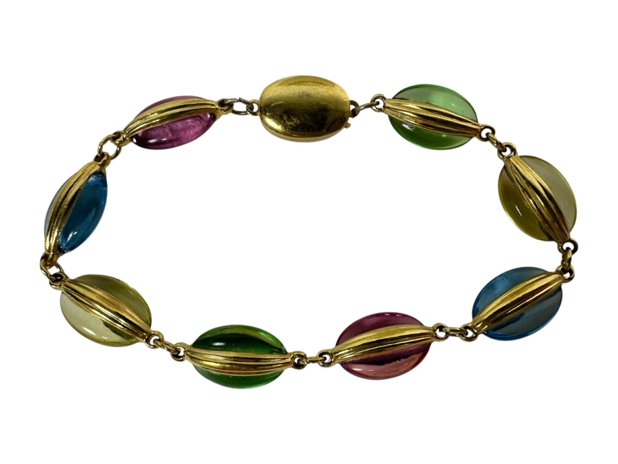 Swarovski Crystal 34' Necklace With Matching Bracelet (See Photos) [Photo 2]