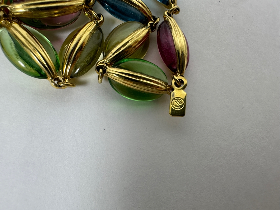 Swarovski Crystal 34' Necklace With Matching Bracelet (See Photos) [Photo 4]